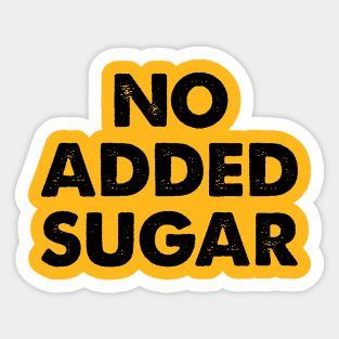 No Added Sugar Sticker